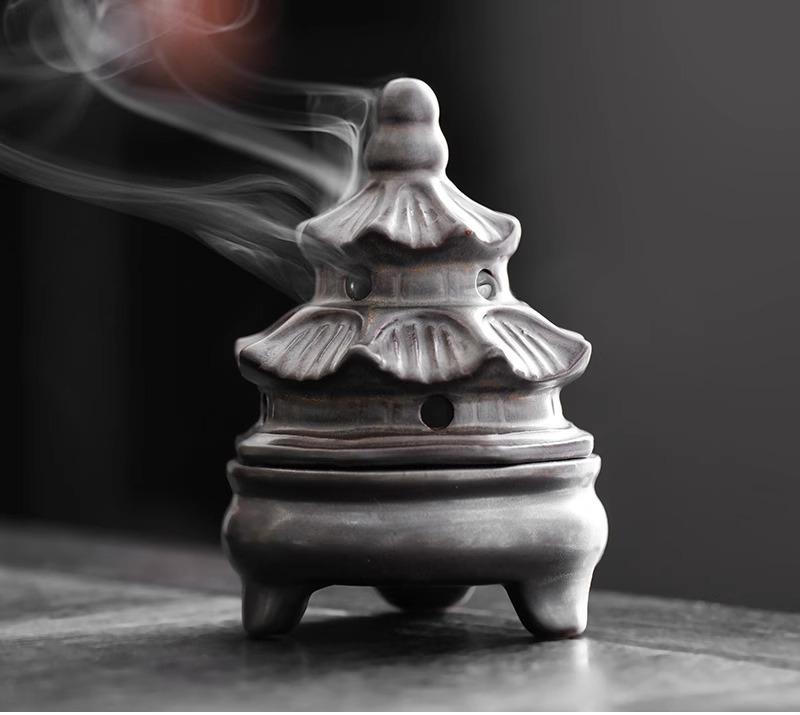 

Набор форм для благовоний в китайском стиле, бытовая комнатная портативная маленькая коробочка для благовоний, антикварный прибор для благовоний для чайной церемонии чёрный