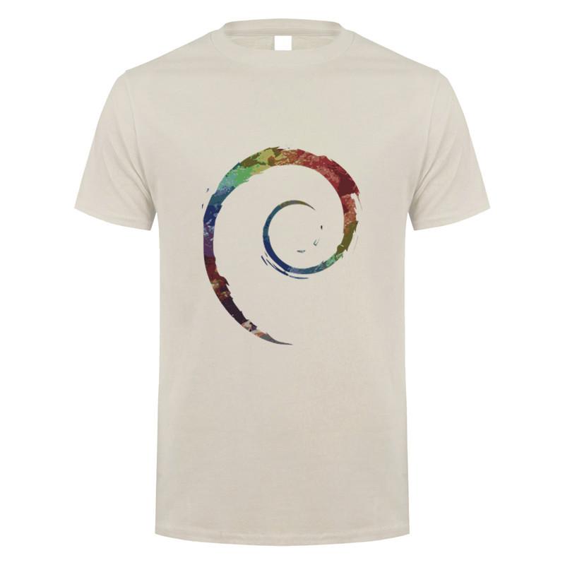 T-shirt Debian Unisex Casual Cotone Manica Corta Estate Sistema Operativo Linux Magliette Unisex Top
