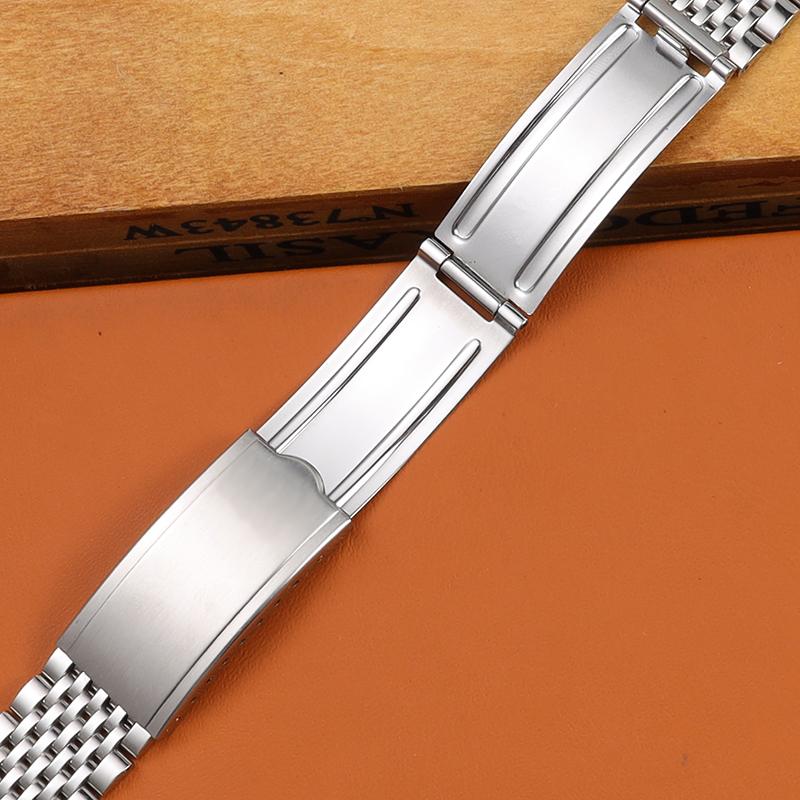 Watch Accessories Band 18mm/19mm/20mm Watch Strap For Omega Seamaster watchband Curved End Stainless Steel Bracelet