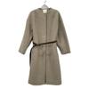 ELENDEEK 512160010301-01 Beige collarless coat coat O2 beigeUsed