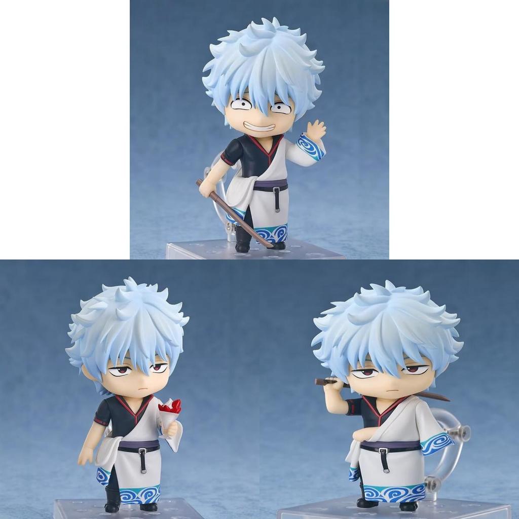 Figura de Arcilla Versión Q de Sakata Gintoki de Gintama 10cm PVC Acción Coleccionable Para Fans de Anime