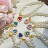 Pet Supplies Dog Princess Necklace Imitation Pearls Cat Necklace New Love Pendant