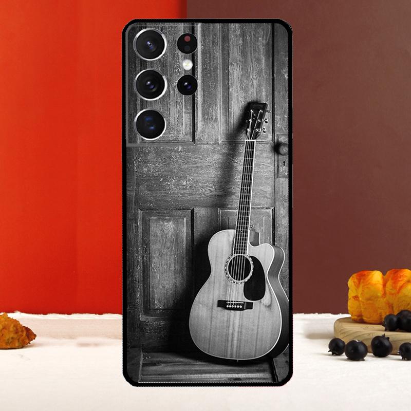 Guitar Music Case For Samsung Galaxy S23 S20 FE S21 FE S22 Ultra S8 S9 S10 Plus Note 10 Note 20 Ultra Cover