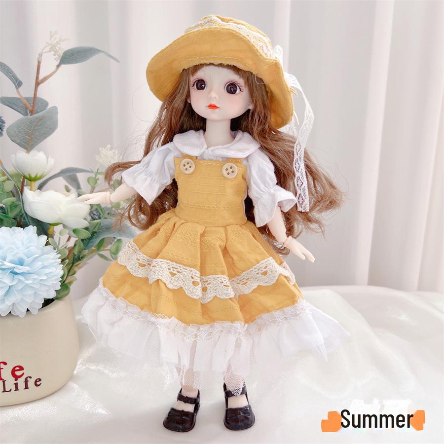 30 Cm Cute Princess Doll Set - 20 Joint BJD Girl, Perfect Birthday Gift