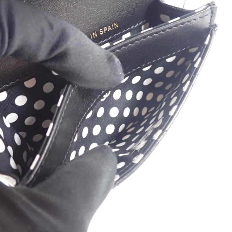 Chanel AP3813_B15723_94305 Card Case Black Lambskin Women