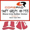 Corepad Soft Grips for Razer Viper Mini Series, 1 Set (Red)