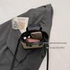 Small Square Crossbody Bag For Women Trendy Versatile Bucket Handheld Bag Color Blocked Shoulder Bag