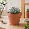 Terracotta Flowerpot Flowerpot, Clay Plant Pot with Drainage Hole, Porous Indoor Outdoor Planter for Plants Succulents Cacti Herbs Crack Resistant