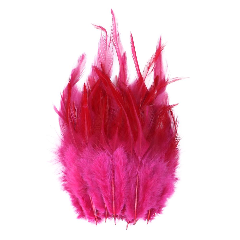 10-15cm Purple Chicken feather Natural Rooster feathers Fly-tying Material Cock Plumas for craft Dream Catcher Jewelry Decor