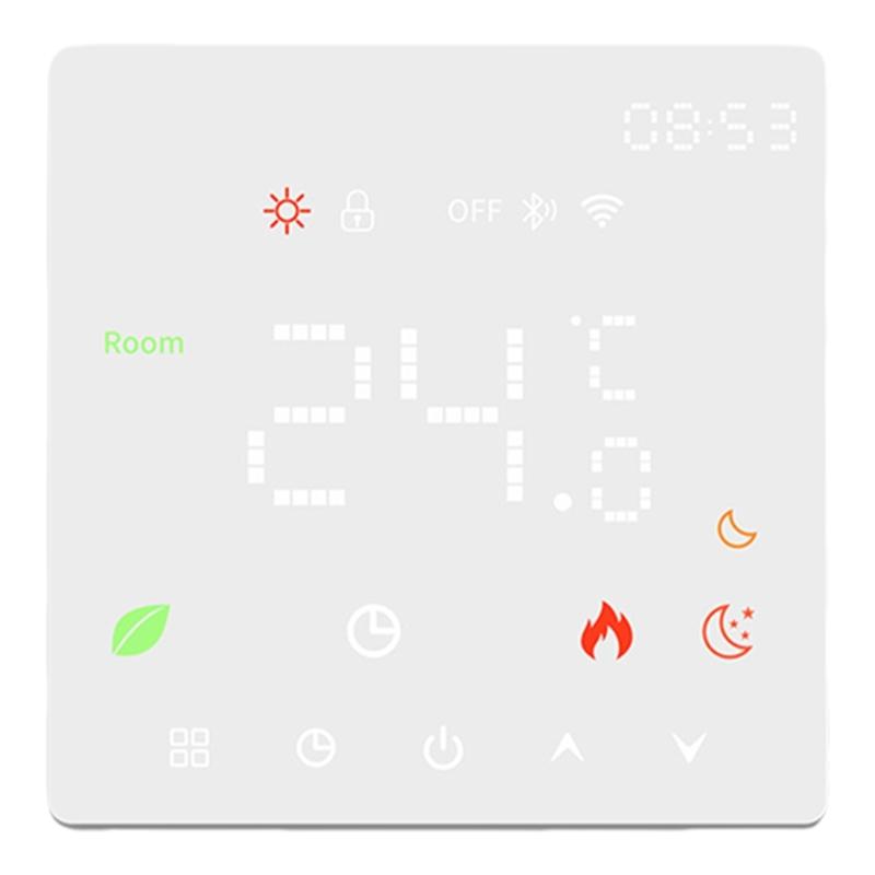 3A Water/Gas Boiler Floor Heating Temperature Controller Touch Screen Weekly Programmable Thermostat for Water Heating