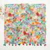 Hijab Women'S Floral Print Tassel Voile Shawl Muslim Long Scarf Islam Head Wrap Turbans Fashion Lightweight Soft Scarves