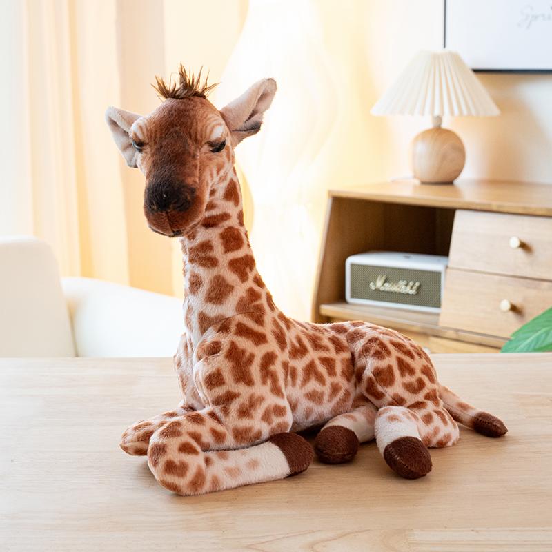 1 Stück 25/30CM Lieblich Simulation Giraffe Plüschtiere Niedliches Tier Giraffe Puppen Stofftier Weiches Spielzeug Kawaii Geburtstags Weihnachtsgeschenke