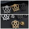 Irregular Heart-shaped Brooch Cufflinks Fashionable Commuting High Luxury Versatile Suit Coat With Accessories