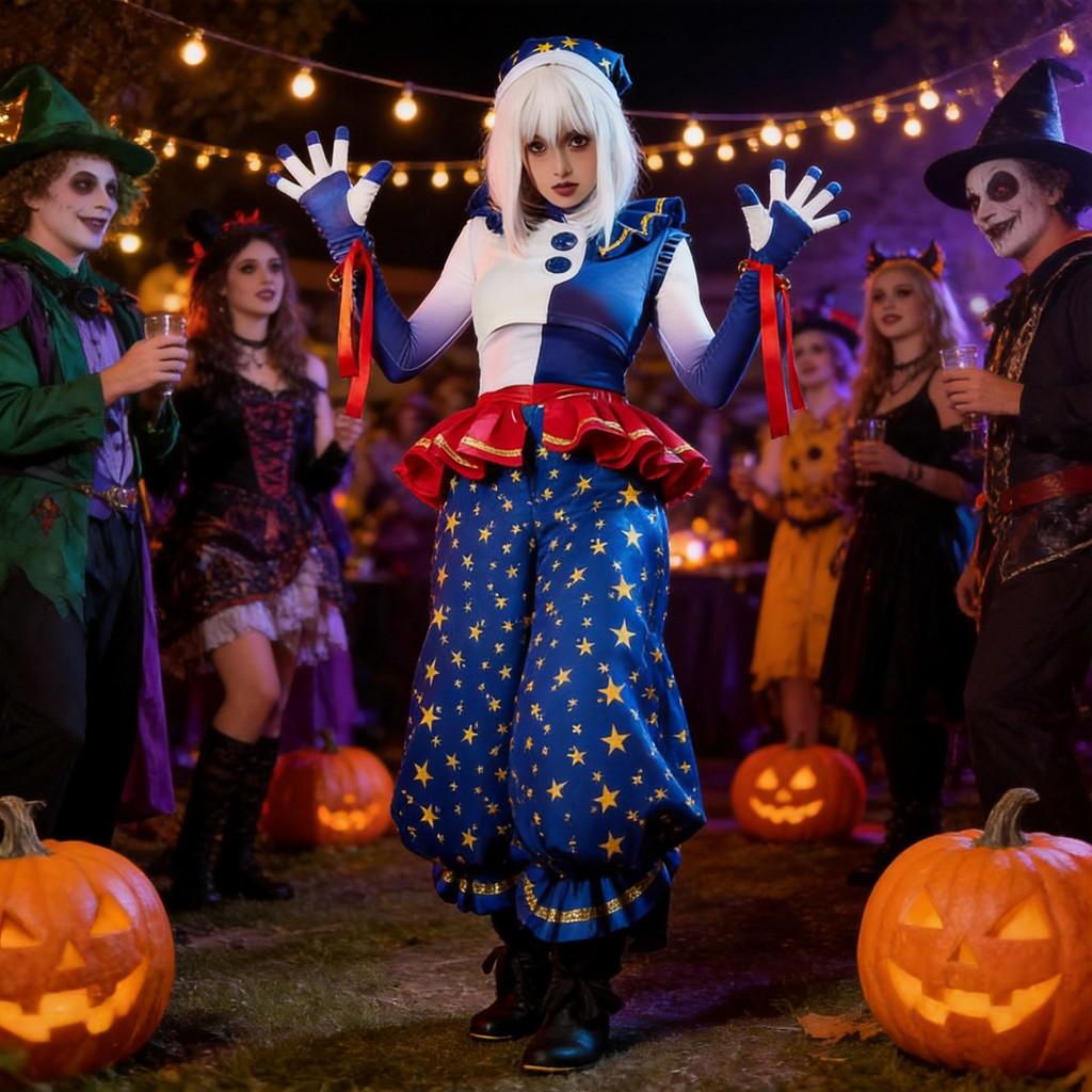 Five Nights At Freddys Security Breach Moondrop Cosplay Jacket And Pants With Game Theme For Party Cosplay