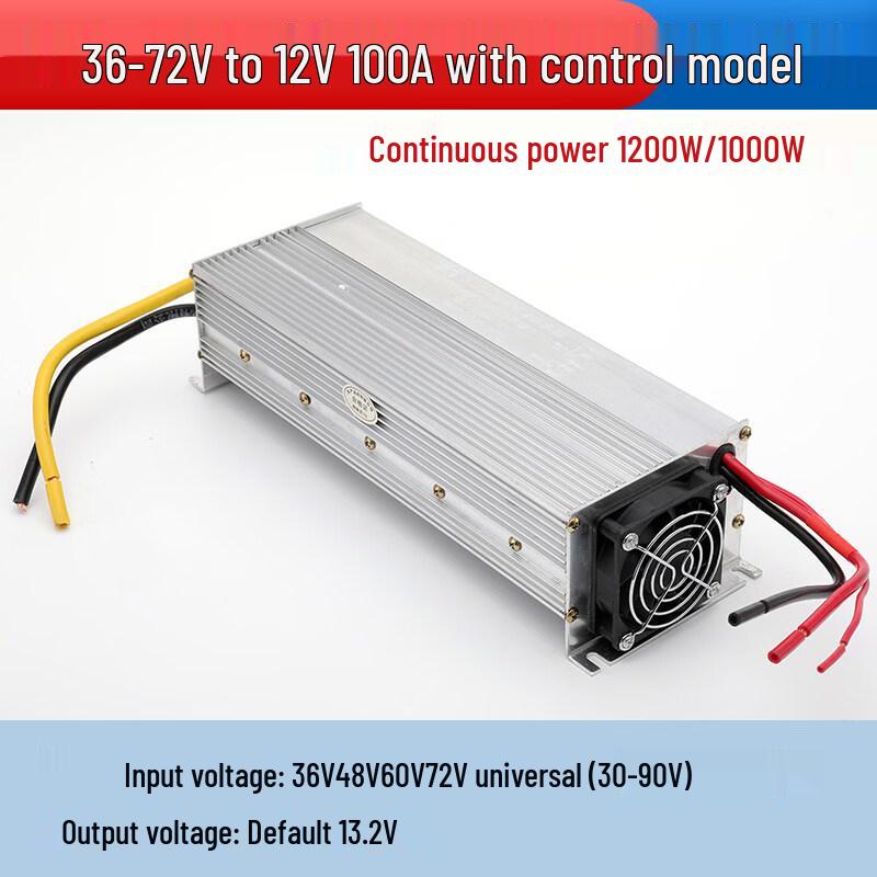 Rongyu 36-72V to 12V 100A DC Converter for Electric Vehicles