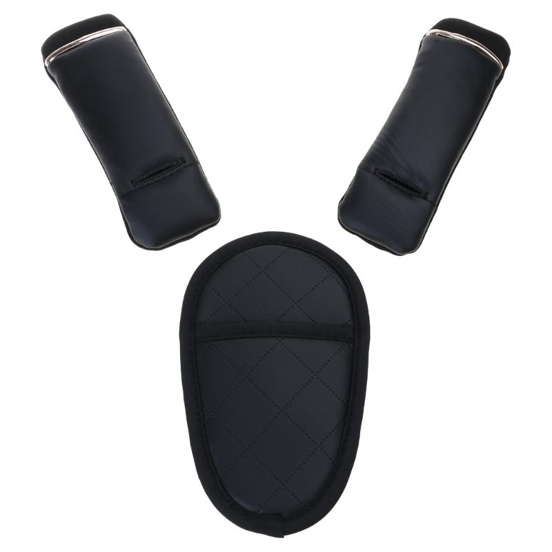Universal Car Belt Covers Breathable Pram Belt Cushion 3 Pads Seat Belt Pad Provide a Comfortable Touch for Your Newborn