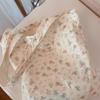 1 Piece Sweet France Style Shoulder Bag Chic Fashion Aesthetic Floral Crossbody Bag for Girl High Capacity Canvas Storage Bag