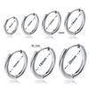 8/10/12/14/16/18/20mm Huggies Hoop Earring Helix Piercing Cartilage Hoops Tragus Earring Lobe Jewelry Pink Unisex Rook Earrings