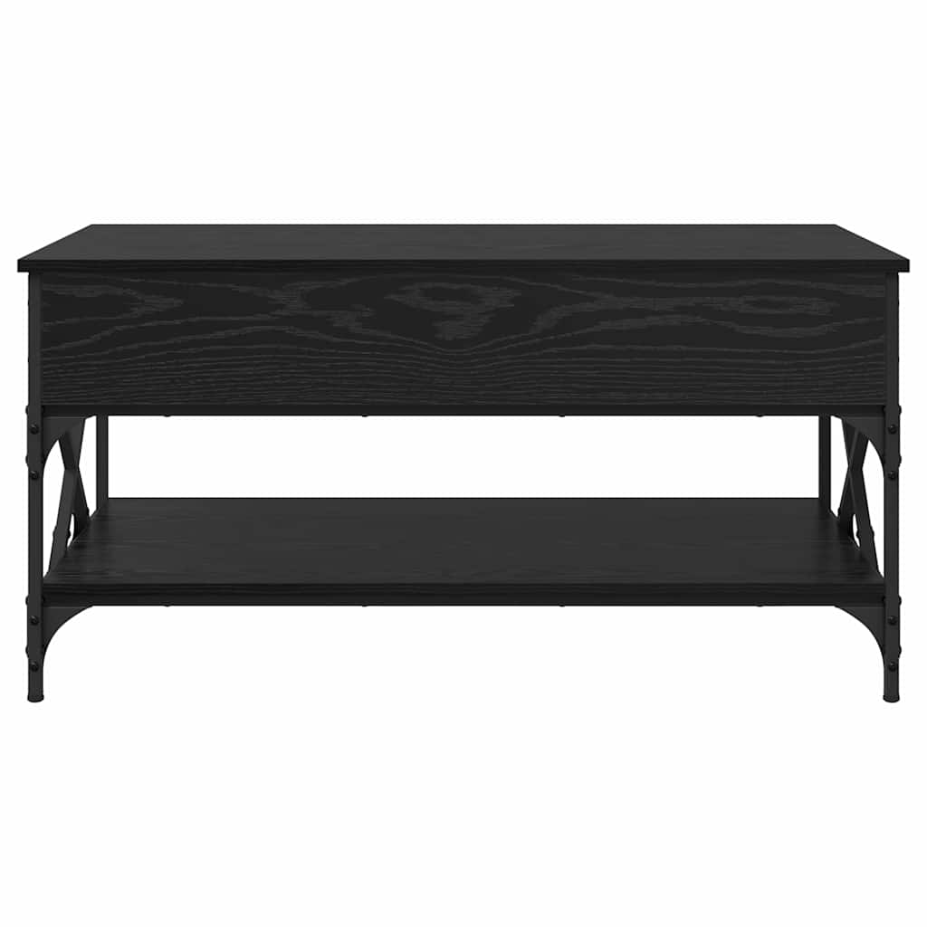 Coffee Table Black Oak Effect 100 X 50 X 50 Cm Engineered Wood