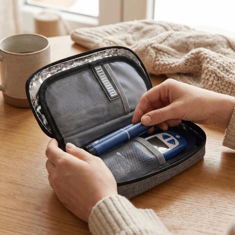 Thermal Insulated Liner Insulin Cooler Travel Case Pill Cooler Bag  Pill Supplies Organizer