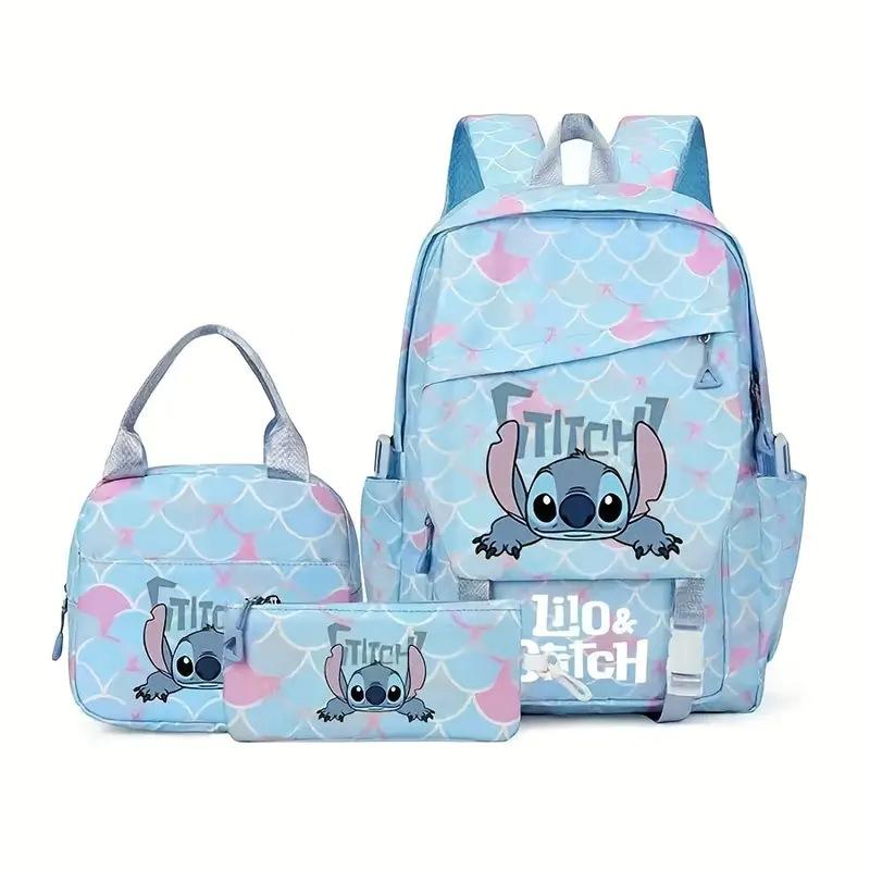 TS JYL laptop bag,Stitch Backpack Lightweight Large School Bag For Grade 1-6 Students
