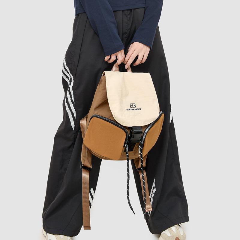Color Block Student Schoolbag Men's Backpack Women's Large Capacity Multi-Pocket Backpack