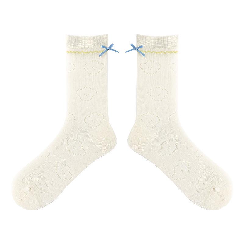 

Summer Children s Sweet and Cute Cartoon Ankle-length Socks for Boys, Made of Glass Fiber and Featuring A Thin Design. 1 pair білий