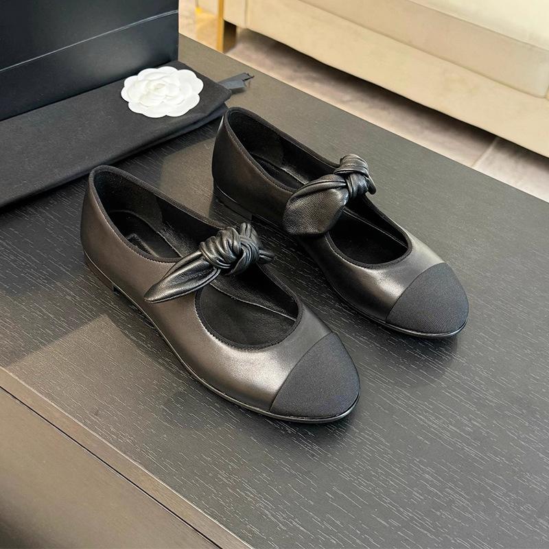 Little Fragrance Bow Mary Jane Single Shoe Ballet Flats