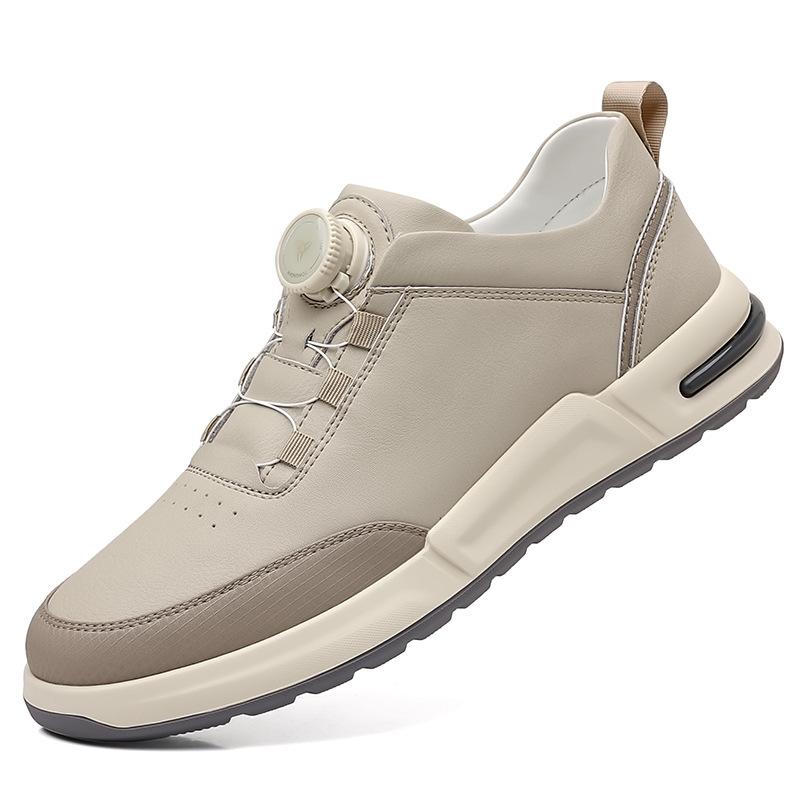 Little White Shoes New Men's Casual Leather Sports Versatile Board Shoes Trendy Shoes