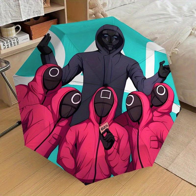 1pc Squid Games Themed High-quality Umbrella,Automatic Opening and Closing Umbrella,Multi-functional Umbrella G0811094