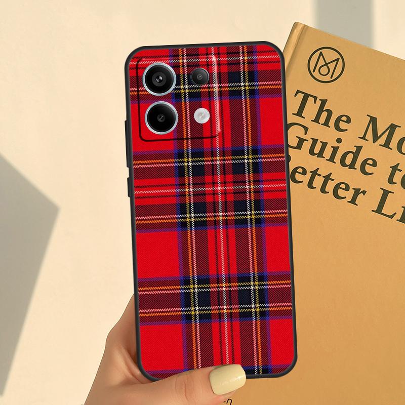 Clan Stewart Tartan Plaid Pattern Cover For Xiaomi Redmi Note 14 13 9 10 11 12 Pro 10S 11S 12S Case For Redmi 14C 10C 12C 13C