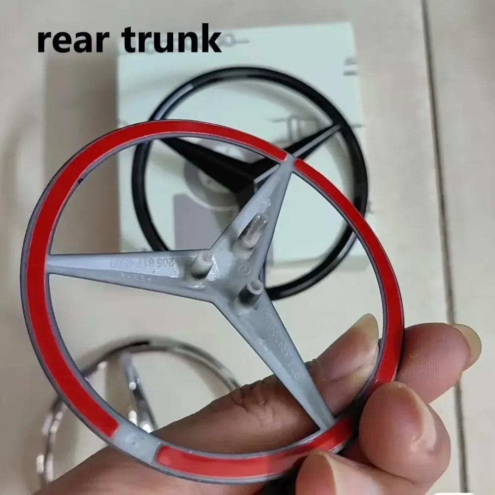 Original car size ABS Rear Trunk Emblem Badge Sticker For Mercedes Benz W204 W205 W206 W176 W211 H247 W212 W213 W117 badge