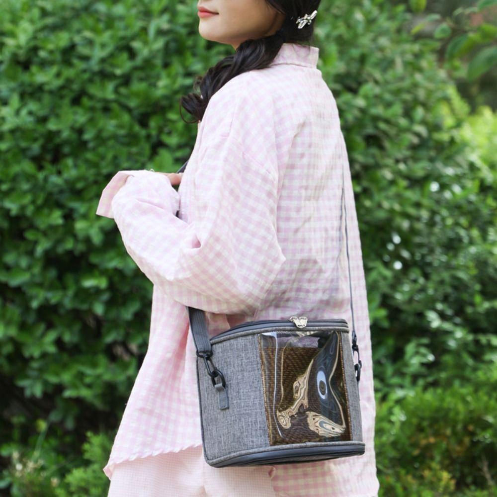 Handheld Hamster Travel Carrier Clear View Guinea Pig Carry Bag Chinchilla Outdoor Cage  Parrot