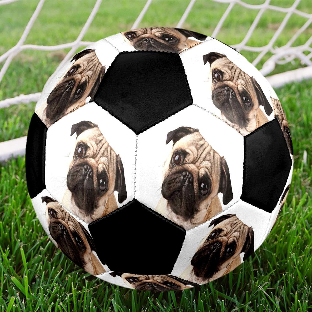 Cute Puppy Indoor Size 5 Soccer Ball Colorful Machine Stitched PVC Competition Ready Durable High-Bounce