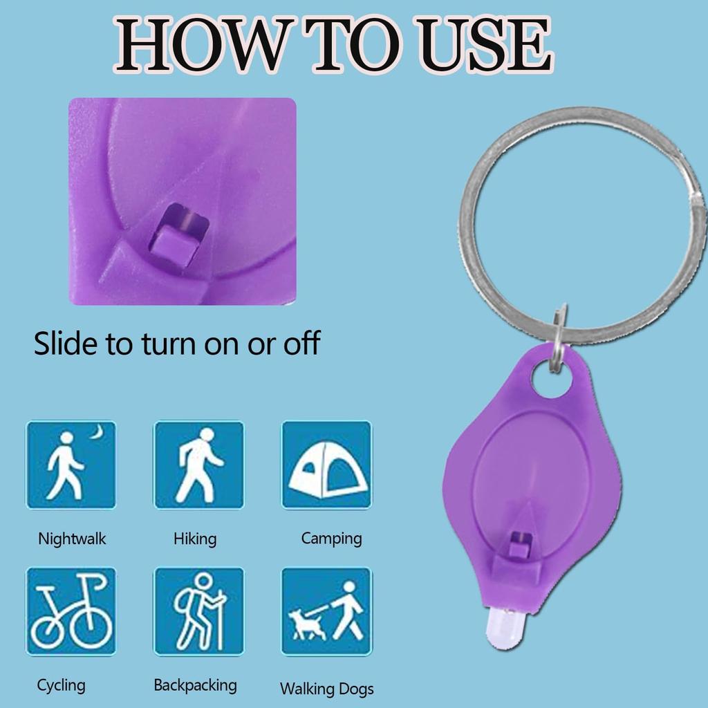 UV Mini Schlüsselanhänger LED Taschenlampe Geschenke Fackel Licht Lampe Schlüsselring Licht Fackel Schwarzlicht UV Taschenlampe Ultraviolett Schlüsselhalter