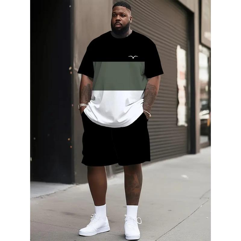 Summer T-shirt and Shorts Set 3D Printed Casual Beach Men's Sport Wear