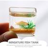 Miniaturowa miska dla lalek, miniaturowe akwarium, mała szklana miska dla złotej rybki do ogrodu wróżek, ozdoba, akcesoria do dekoracji domku dla lalek