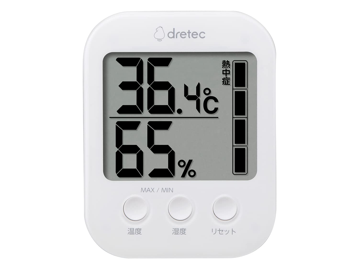 

Dretec Digital Thermo-Hygrometer with Comfort Level Display, Large Screen, Desktop, Mosfi, Heatstroke and Influenza Preventive, White