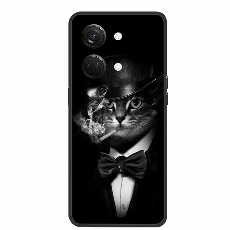 For OnePlus Nord 3 5G Case Coque Nord3 Lovely TPU Soft Cartoon Painted Cat Phone Casses for One Plus Nord 3 Silicon Para Shells