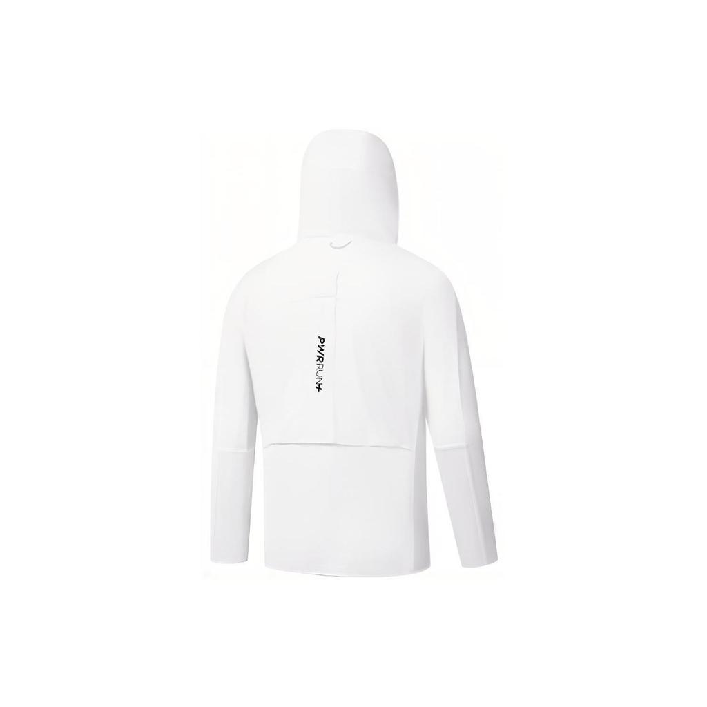 Saucony Solid Color Zip-Up Hooded Jacket Men Jackets White SC2239022-1