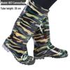 Men's High-Top Non-Slip PVC Construction Rain Boots - Wear-Resistant, Water-Resistant Mid-Calf Rubber Shoes