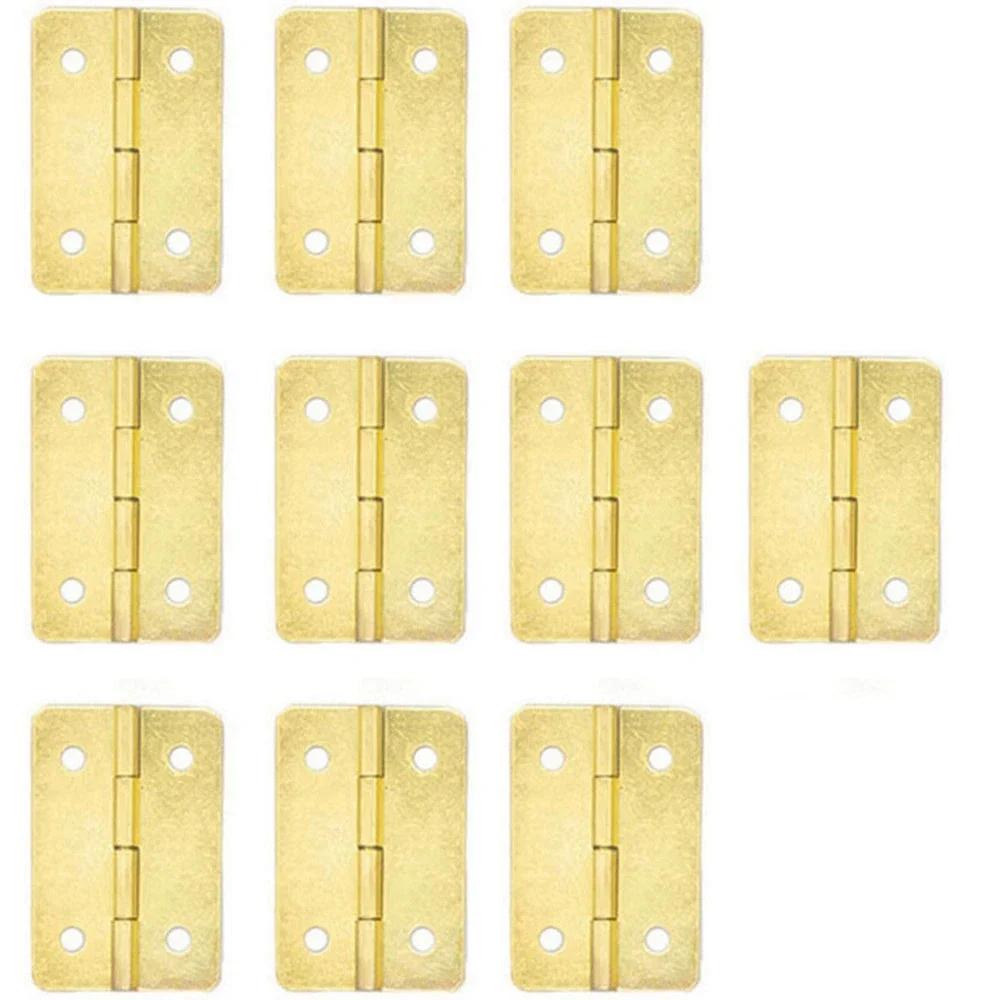 Mini Retro Wooden Box Crafts Dolls Houses with Screws Door Hinges Hardware Cabinet Accessories Jewelry Box Hinges