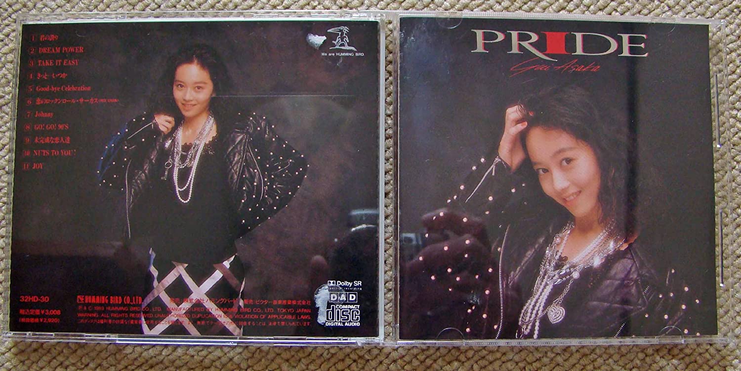 

CD YUI ASAKA - PRIDE 32HD30 Humming Bird 1989 Japan Japanese Pop/Rock Used