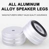 4/8/12 PCS Speaker Isolation Feet Pad Shock Absorbing Foot Pad Aluminum Alloy Audio Isolators for Subwoofer DAC CD Turntable Amp