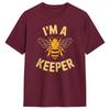 IM A Keeper Bee Beekeeper Pun Honey Lover Mens T Shirts Cool Tee Shirt Short Sleeve Round Collar TShirt Cotton Classic Clothes