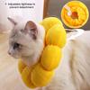 Pet Cat E-Collar Recovery Cone Protection Elizabeth Collar Adjustable Cotton Blends Collar Printed Elizabeth Circle for Cat