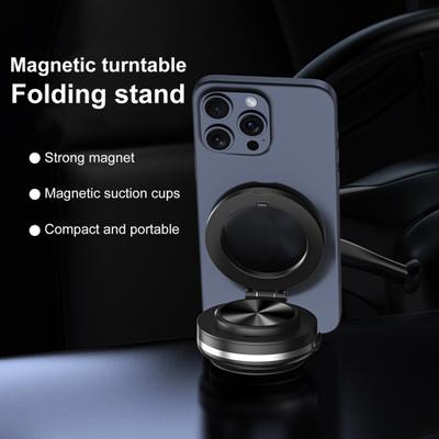 Vacuum Magnetic Car Phone Holder 360 Degrees Rotation Cell Phone Mount with Strong Suction for Car Kitchen Gym Bath Shower