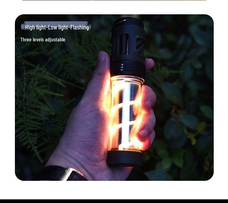 Portable Outdoor Camping Light with Tripod, Flashlight, Mosquito Repellent, and Tent Atmosphere Lighting