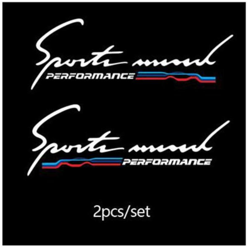 2pcs Car Side Window M Performance Glass 3D Sticker for Bmw M X1 X3 X4 X5 X6 X7 E46 E90 F20 E60 E39 F10 F30 Car Accessories