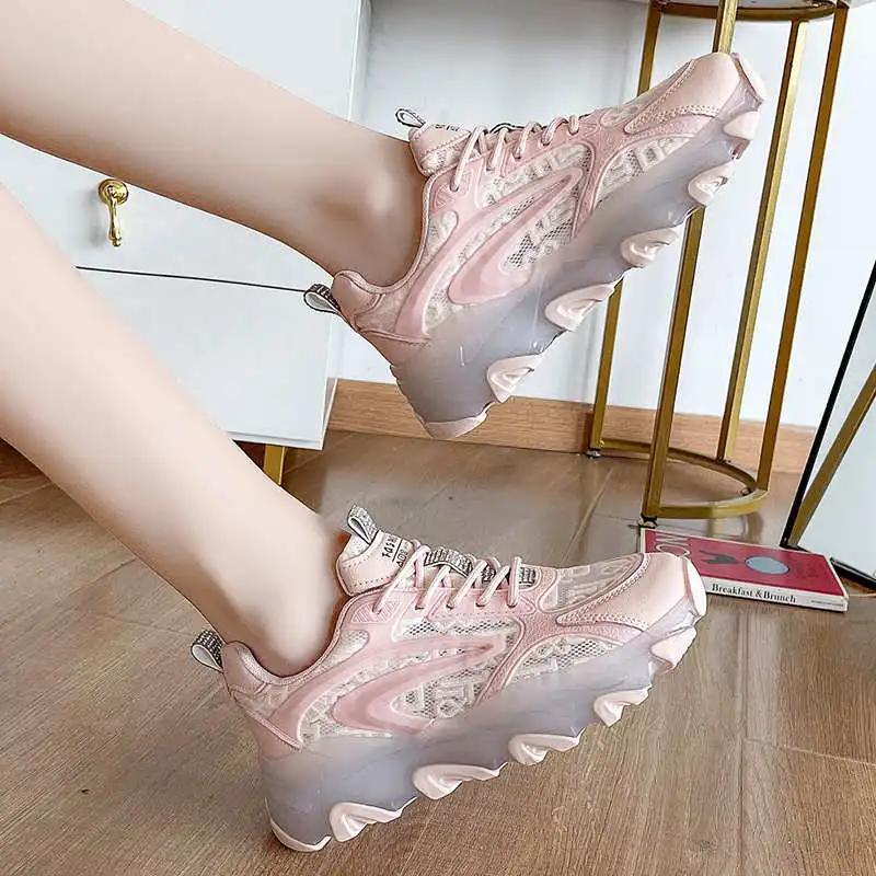 Fashion Legitimate Leather Flatform Green Training Sports Brand Shoes Buy Women's Sneakers Super Offers Designers Super Cozy